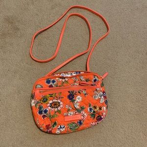 Coral Floral Vera Bradley Crossbody